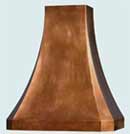 Tall Sweep Extra Large Copper Range Hoods